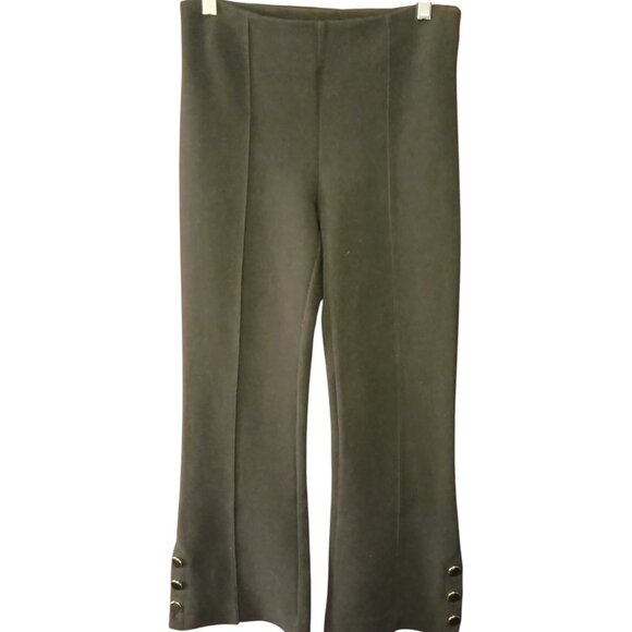 ANN TAYLOR Dress Trousers w/ Gold Button Detail -like new - Picture 5 of 10
